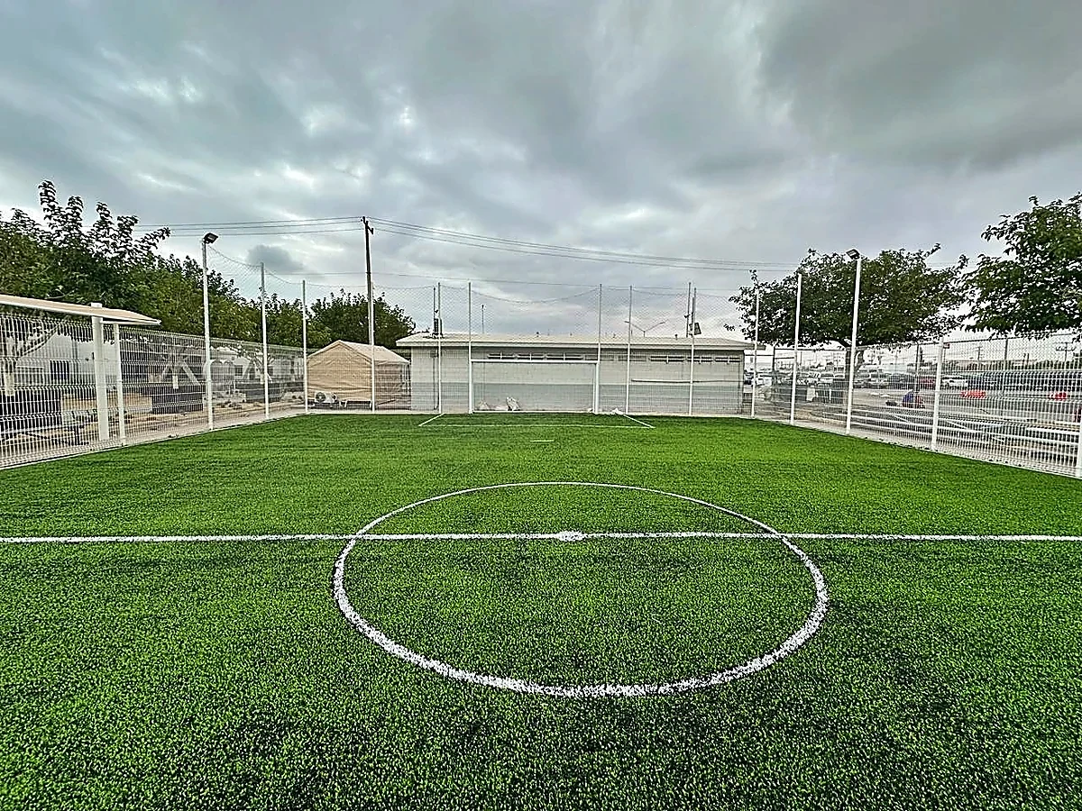 Cancha de fútbol 5 con pasto sintético en Icomsa, Ciudad Juárez
