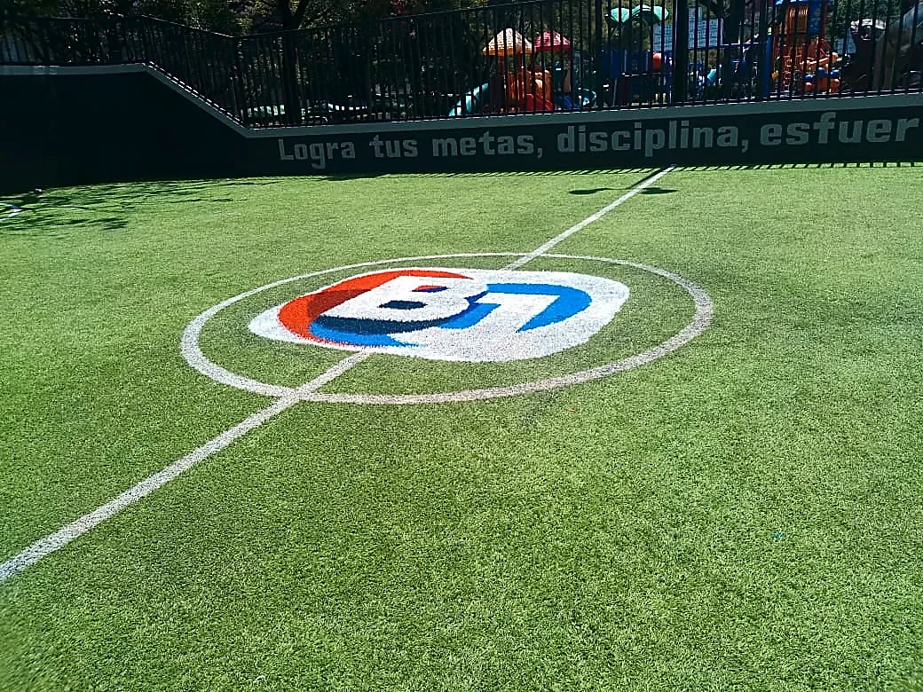 Cancha de fútbol rápido con pasto sintético en Benito Juárez, Ciudad de México: otra vista de la cancha