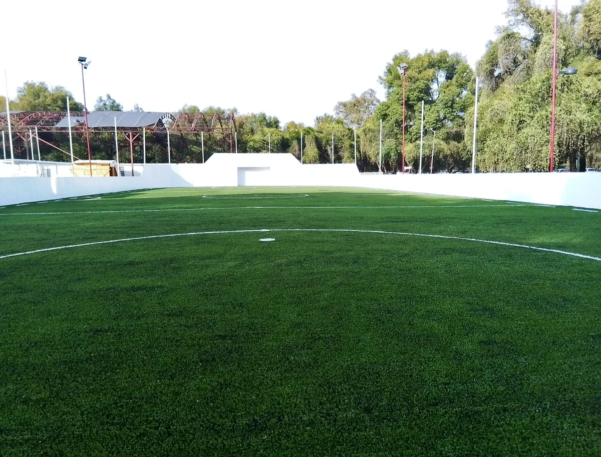 Cancha de fútbol rápido con pasto sintético en Lidgar, Gustavo A. Madero