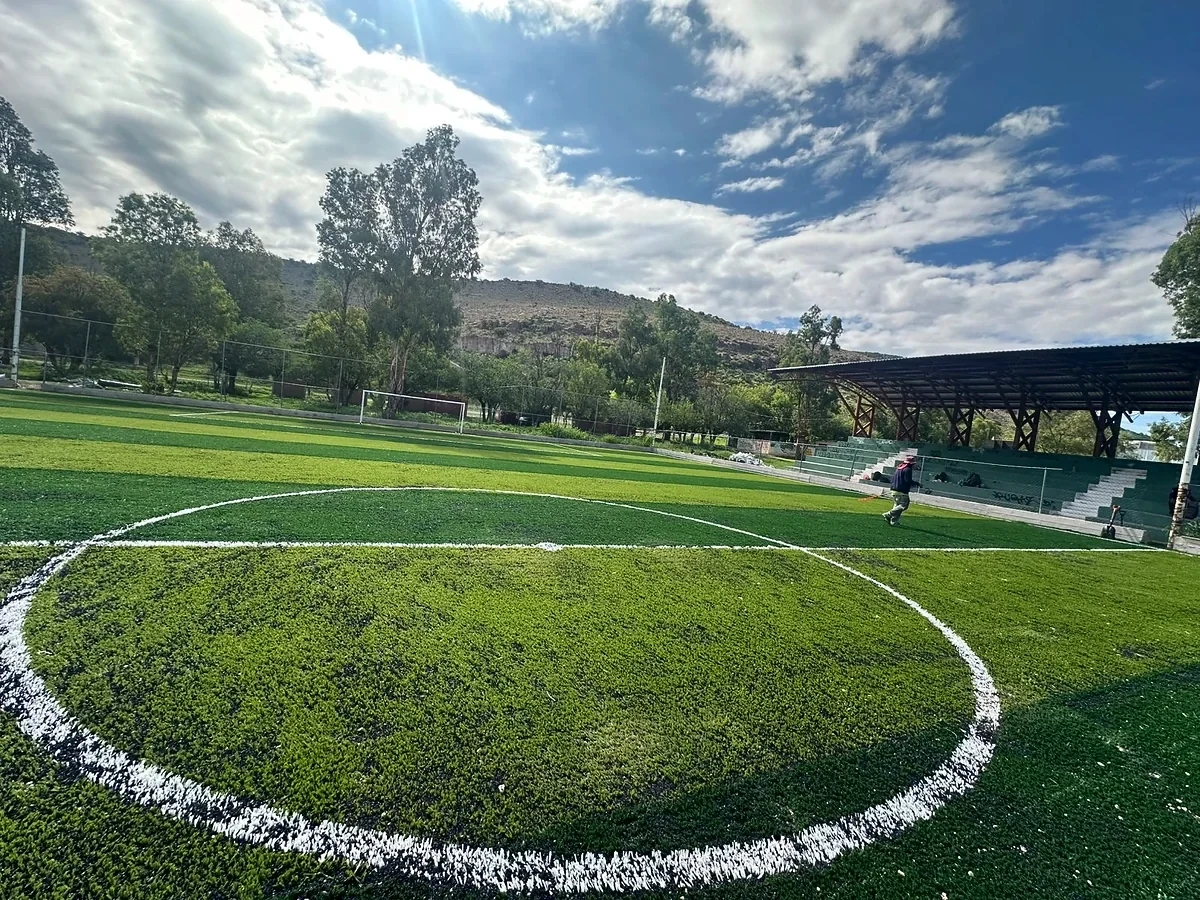 Pasto sintético en el estado de Durango: Cancha de fútbol 7 en la Cancha la Prepa, Canatlán
