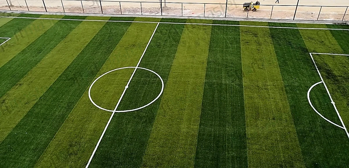 Cancha de fútbol soccer con pasto sintético en Cañadas de Nanchititla, Estado de México