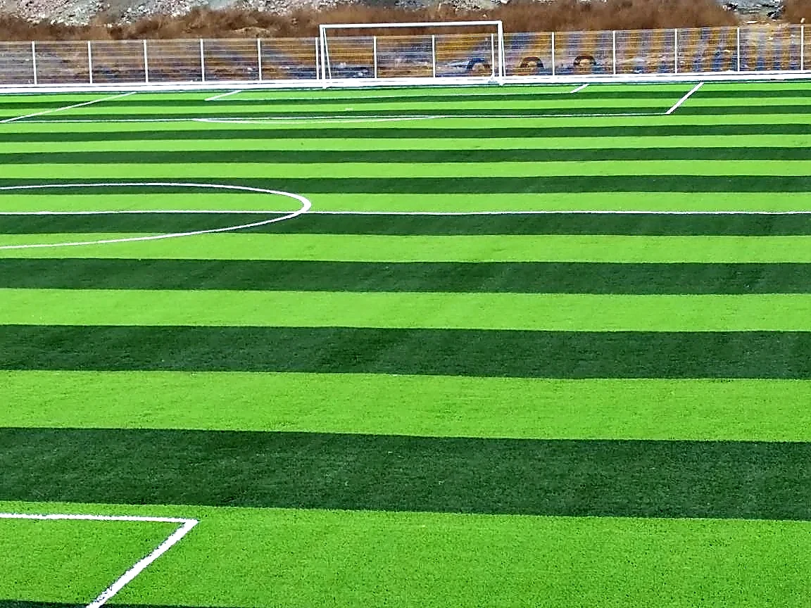 Cancha de fútbol soccer con pasto sintético en Deportivo Jardines de Chalco