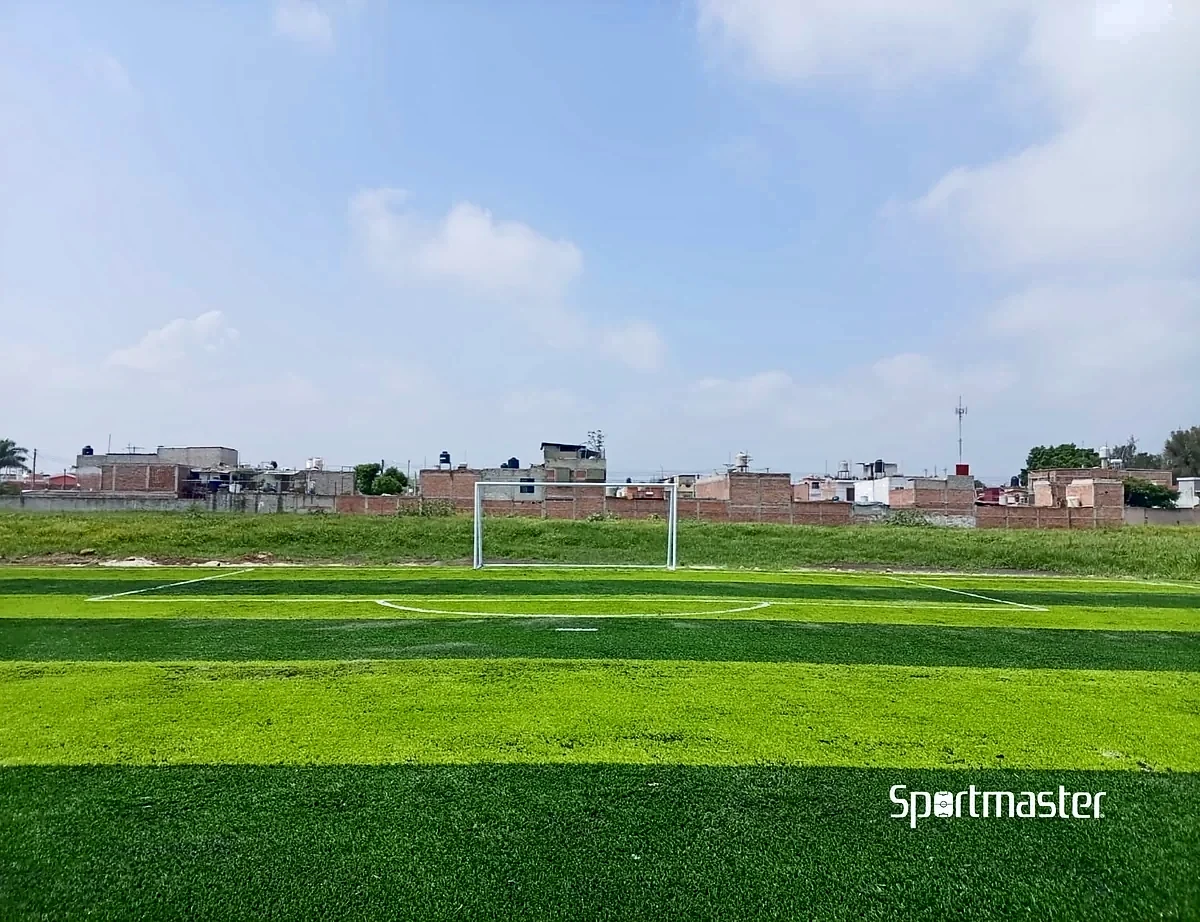 Cancha de fútbol 7 con pasto sintético en Cracks Arena, Apaseo el Grande