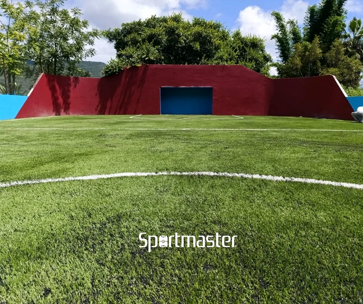 Cancha de fútbol 5 con pasto sintético en Jacala de Ledezma, Hidalgo