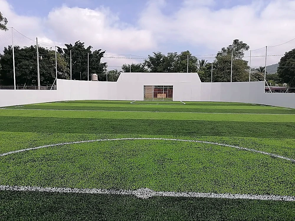 Cancha de fútbol 7 con pasto sintético en Ánimas Trujano, Oaxaca