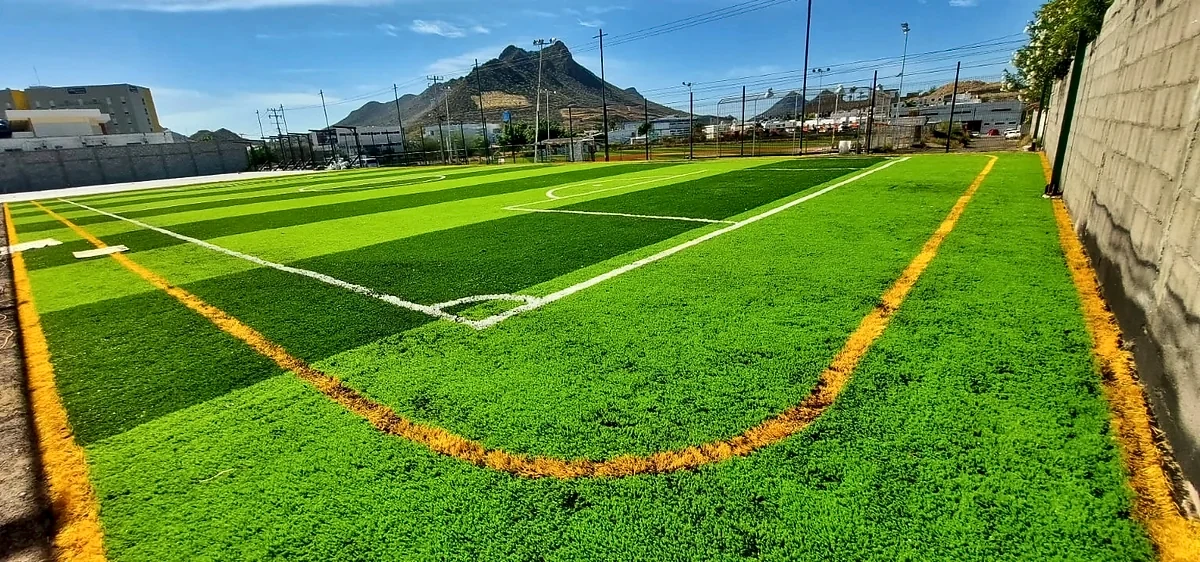 Pasto sintético en Hermosillo y Sonora: Cancha de fútbol 5 en el Instituto Regional Norte A.c., Guaymas