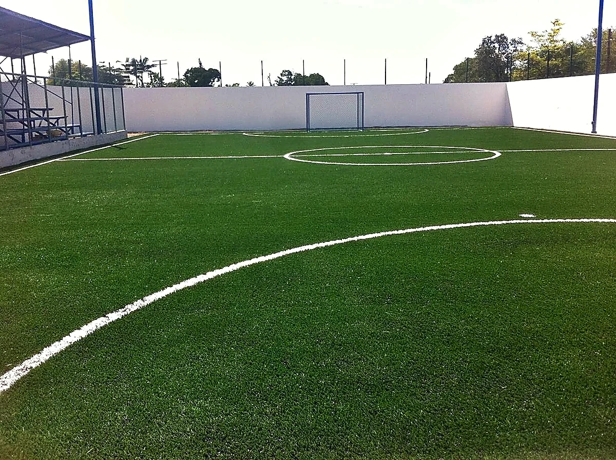 Cancha de fútbol 5 con pasto sintético en Campo Deportivo de la Colonia Praxedis Balboa, González